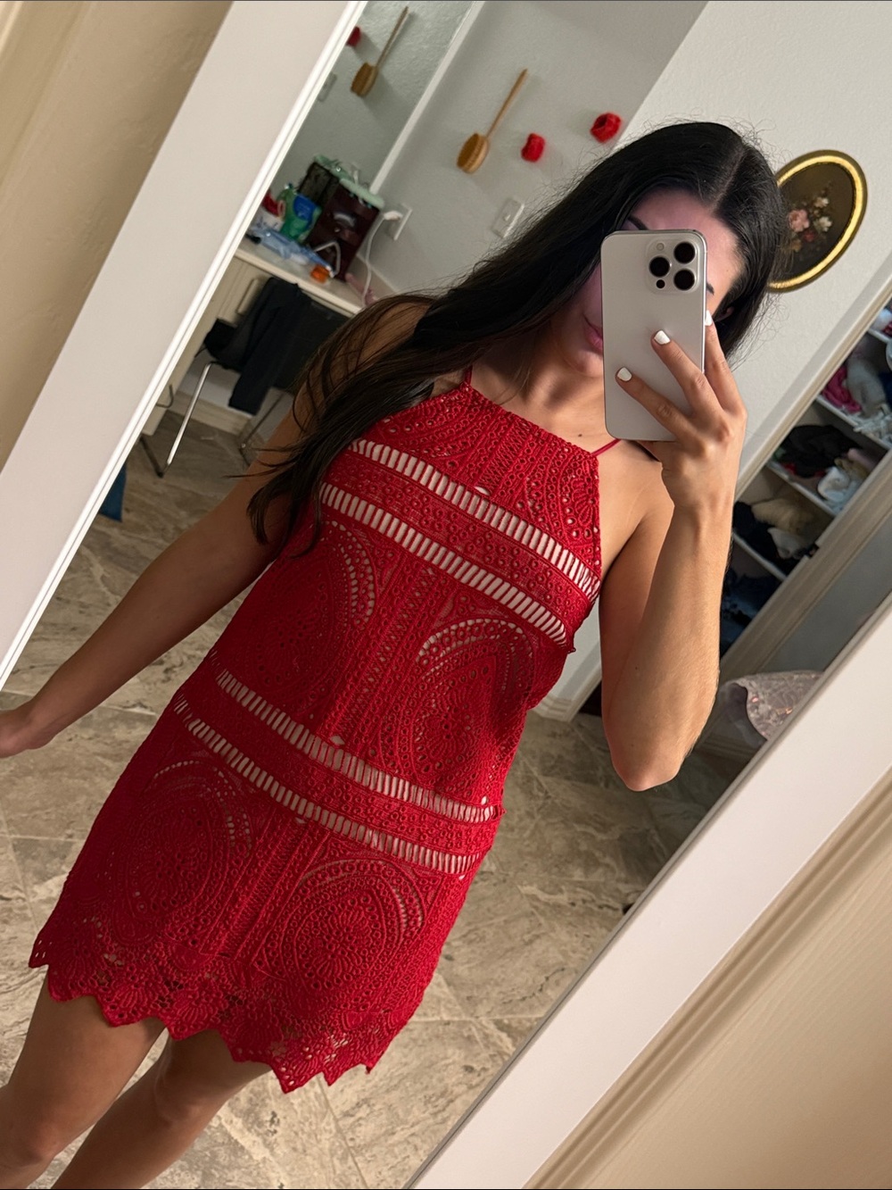 Francesca’s Red Dress